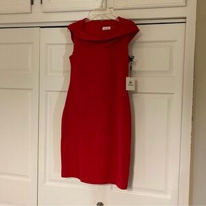 NWT Calvin Klein Red Dress size 8